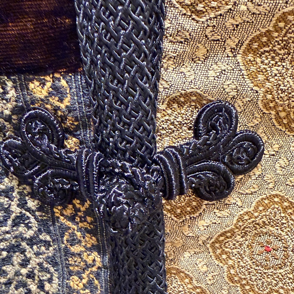 Max & Mabel Patchwork Brocade Frog Closure Jacket… - image 4